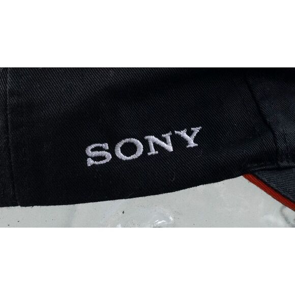 Sony Alpha Series Camera a100 Embroidered Logo Hat Baseball Cap Black - Picture 2 of 11